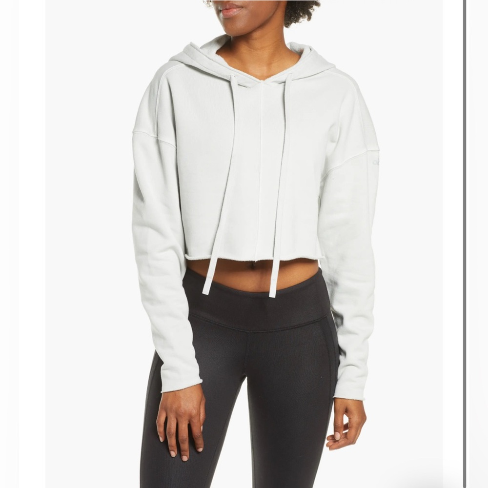 ALO Yoga Edge Cropped Hoodie size small